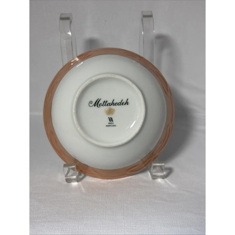 Mottahedeh Dessert Plate And Bowl Set Plum Design Summer Fruit Collection